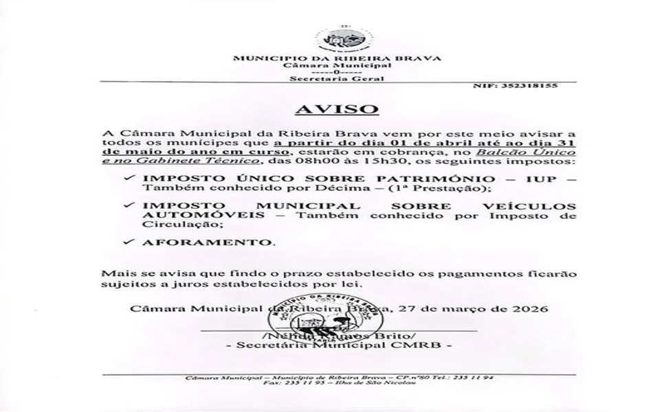 Cobrança de Impostos